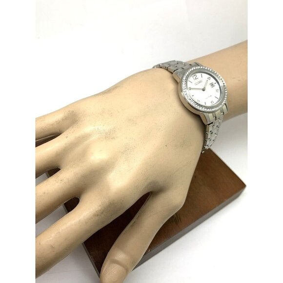 Citizen Womens Watch FE1180-65D Eco Drive Mother of Pearl Dial Silver Steel - Picture 5 of 14